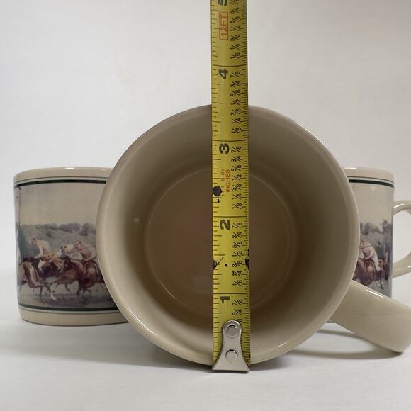 Ralph Lauren Polo Club Mug Cup set of 3 Japan, Horse Equestrian Sport 1980s VTG - Picture 8 of 12